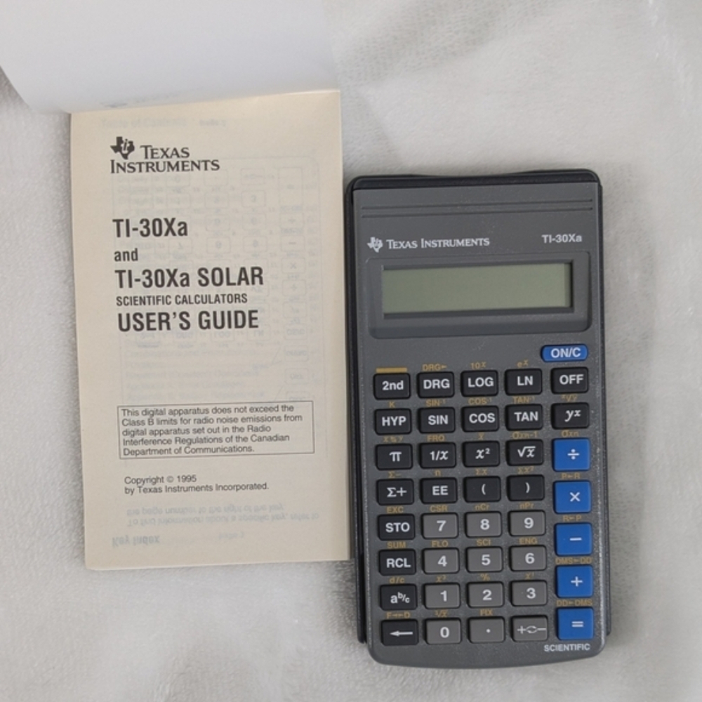 🚨LAST CALL Texas Instruments TI-30Xa Solar Scientific Calculator (Tested)